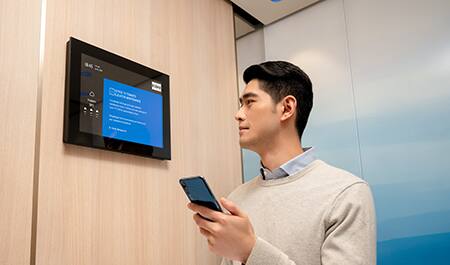 จอแสดงผลภายในลิฟต์